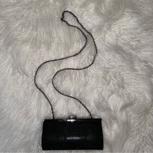 Charming Charlie RSVP Black Rhinestone Clutch